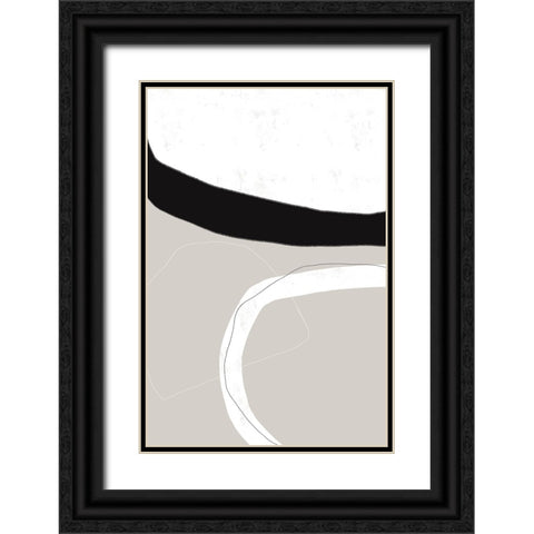 Facing It Black Ornate Wood Framed Art Print with Double Matting by Uplusmestudio