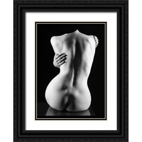Torso Black Ornate Wood Framed Art Print with Double Matting by Weiss, Konstantin