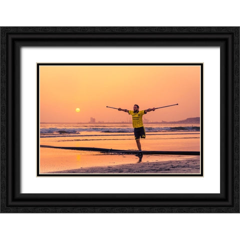 No Limits Black Ornate Wood Framed Art Print with Double Matting by Jakab, Gabriel