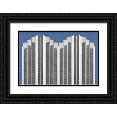 Hiden windows Black Ornate Wood Framed Art Print with Double Matting by Susta, Miro