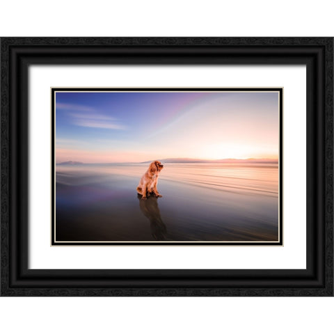 Cookie Black Ornate Wood Framed Art Print with Double Matting by Zielinska, Barbara