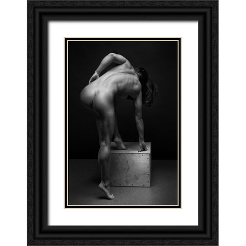 Bodyscape Black Ornate Wood Framed Art Print with Double Matting by Belovodchenko, Anton