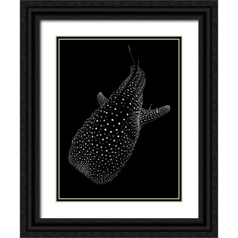 Spotted sea Black Ornate Wood Framed Art Print with Double Matting by Melesan, Serge