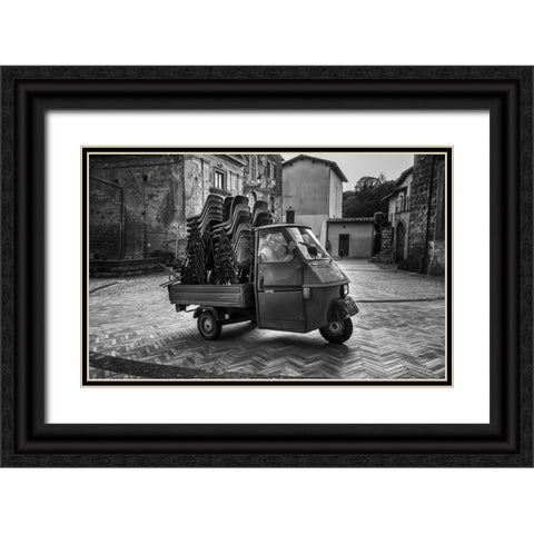 Forever young Black Ornate Wood Framed Art Print with Double Matting by Grimaldi, Giuseppe