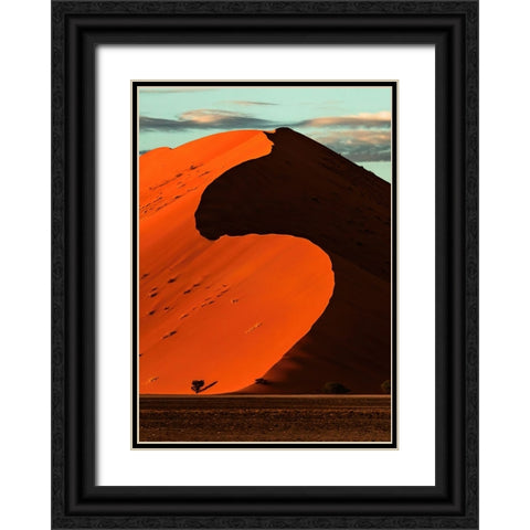 Qsq Black Ornate Wood Framed Art Print with Double Matting by Jin, Jie