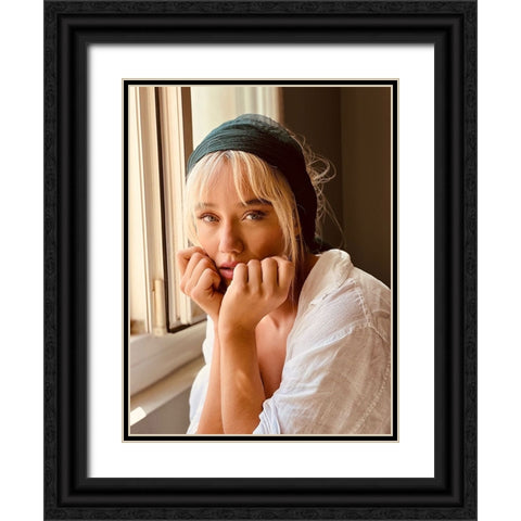 Portrait Black Ornate Wood Framed Art Print with Double Matting by Sasani, Behrouz