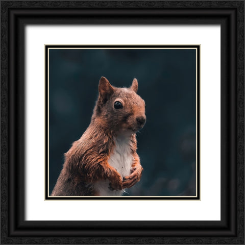 Think Black Ornate Wood Framed Art Print with Double Matting by J Ter, Gert