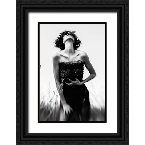 Untitled Black Ornate Wood Framed Art Print with Double Matting by Bousca, Bogdan