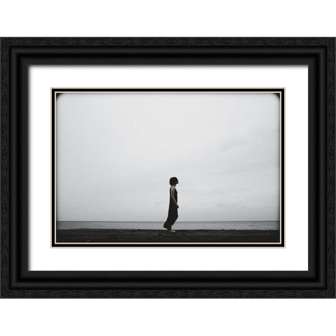 IVe Been Waiting A Long Time. Black Ornate Wood Framed Art Print with Double Matting by Midoriselfphoto