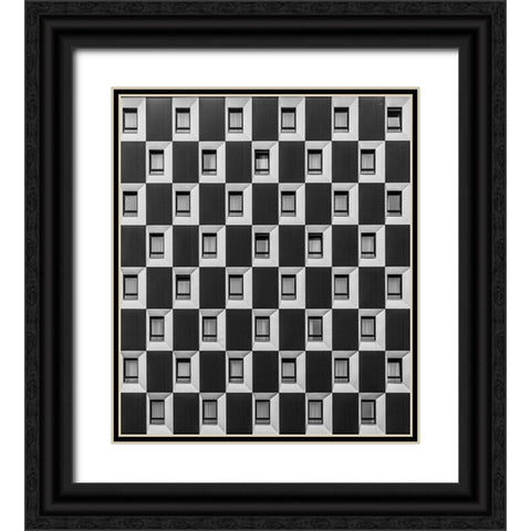 Windows-Vienna Black Ornate Wood Framed Art Print with Double Matting by Gumerov, Taymuraz