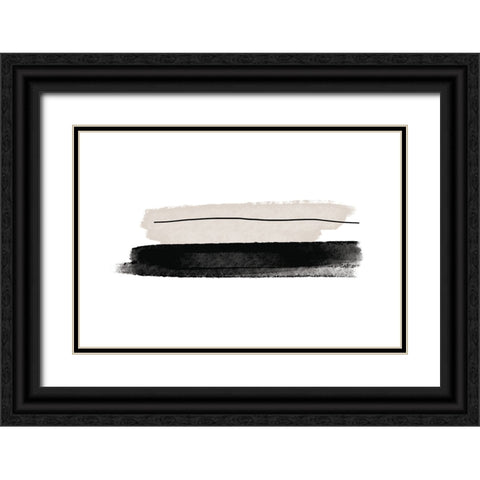 Two Plus One Black Ornate Wood Framed Art Print with Double Matting by Uplusmestudio