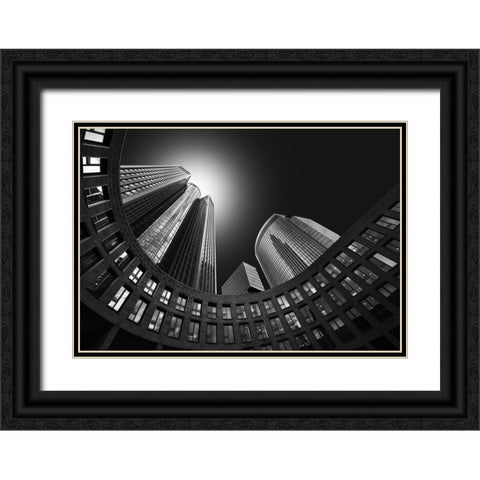 Imperium Black Ornate Wood Framed Art Print with Double Matting by Figueras, Antoni