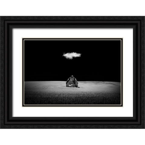 Watcher In The Rye Black Ornate Wood Framed Art Print with Double Matting by Xu, Tony