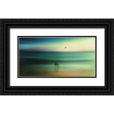 Eternity Black Ornate Wood Framed Art Print with Double Matting by Sherin.Abdou