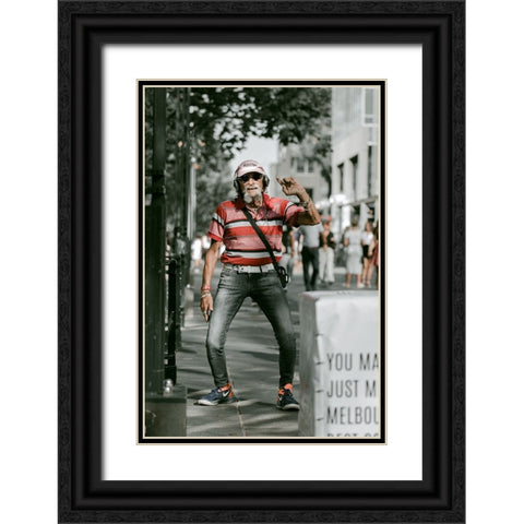 A Colourful Soul Black Ornate Wood Framed Art Print with Double Matting by Alanazi, Mohammad