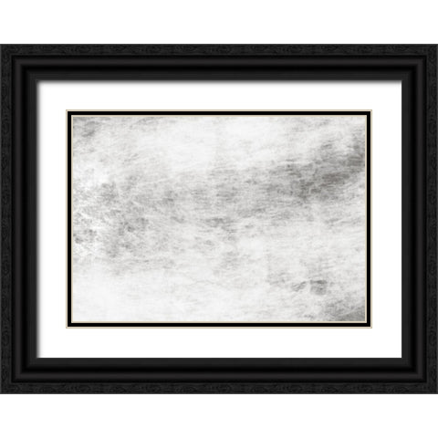 Abstract Mono Black Ornate Wood Framed Art Print with Double Matting by 1x Studio II