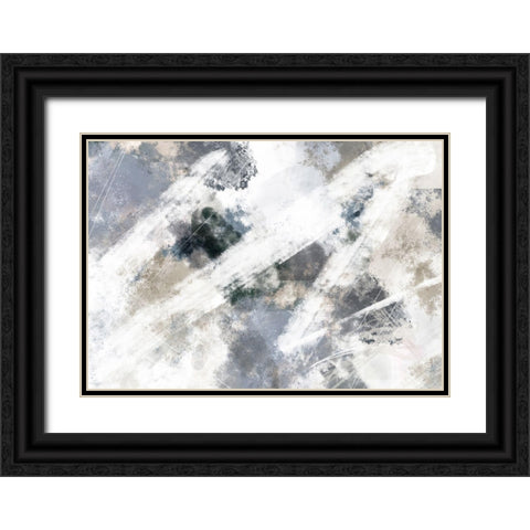 Abstract Mess Black Ornate Wood Framed Art Print with Double Matting by 1x Studio II
