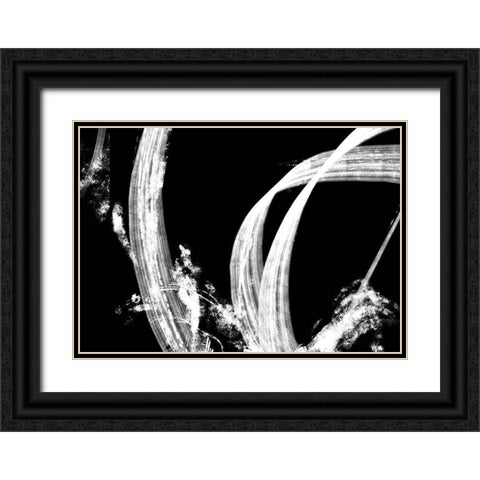 Negative Tapestry Black Ornate Wood Framed Art Print with Double Matting by 1x Studio II