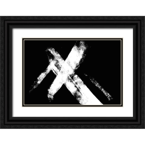 Negative Cross Black Ornate Wood Framed Art Print with Double Matting by 1x Studio II