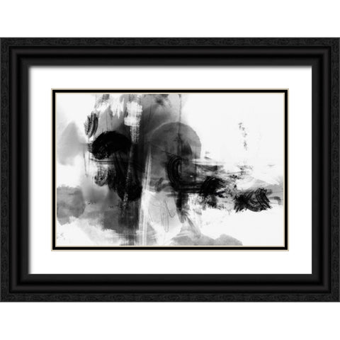 Mono Wild Black Ornate Wood Framed Art Print with Double Matting by 1x Studio II