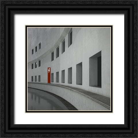 Cite De La Musique Black Ornate Wood Framed Art Print with Double Matting by Schuster, Inge