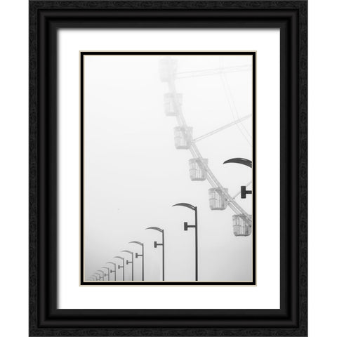 Funfair Black Ornate Wood Framed Art Print with Double Matting by Niemiec, Anna