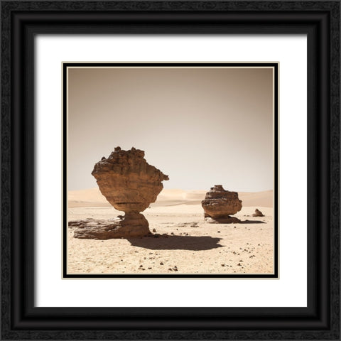 Erg Admer Black Ornate Wood Framed Art Print with Double Matting by Billet, Jean-Luc