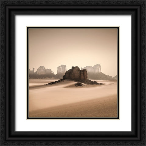 Erg Admer Black Ornate Wood Framed Art Print with Double Matting by Billet, Jean-Luc