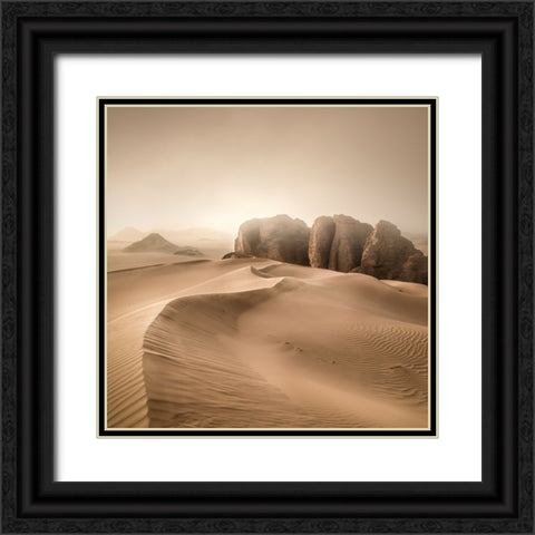 Erg Admer Black Ornate Wood Framed Art Print with Double Matting by Billet, Jean-Luc