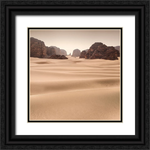 Erg Admer Black Ornate Wood Framed Art Print with Double Matting by Billet, Jean-Luc