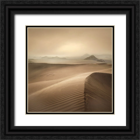 Erg Admer Black Ornate Wood Framed Art Print with Double Matting by Billet, Jean-Luc