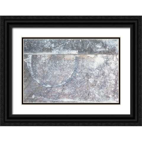 Texture 01 Black Ornate Wood Framed Art Print with Double Matting by 1x Studio III