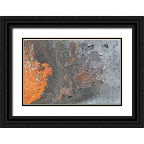 Texture 04 Black Ornate Wood Framed Art Print with Double Matting by 1x Studio III
