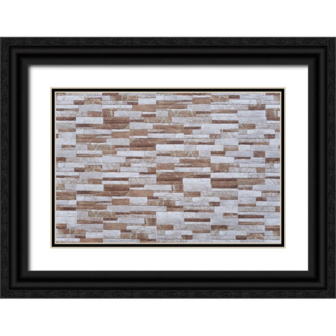 Texture 12 Black Ornate Wood Framed Art Print with Double Matting by 1x Studio III