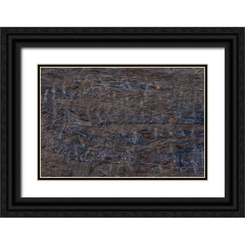 Texture 13 Black Ornate Wood Framed Art Print with Double Matting by 1x Studio III