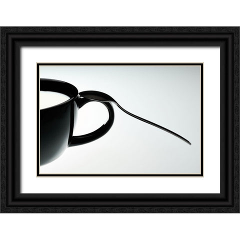 MILK Black Ornate Wood Framed Art Print with Double Matting by Sokac, Drazen