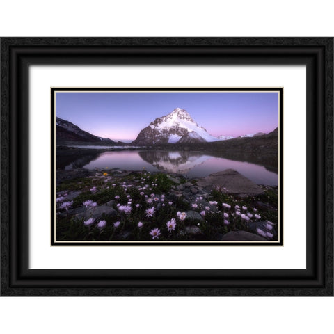 Dawn Black Ornate Wood Framed Art Print with Double Matting by Hao, Damon