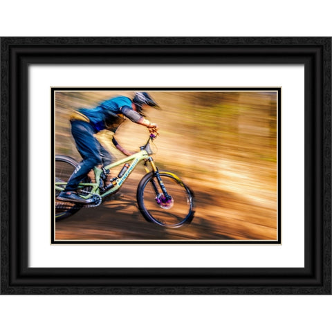 Max speed Black Ornate Wood Framed Art Print with Double Matting by Pettersson, Benny