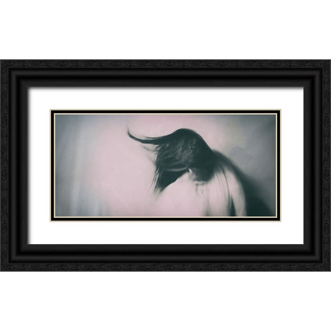 Absent Heart Black Ornate Wood Framed Art Print with Double Matting by Sherin.Abdou
