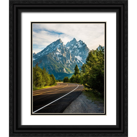 A Way Forward Black Ornate Wood Framed Art Print with Double Matting by Iqbal, Syed