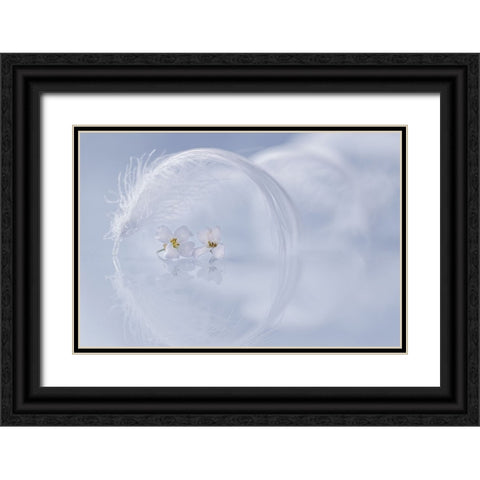 Peacefulness Black Ornate Wood Framed Art Print with Double Matting by Kopcev, Igor