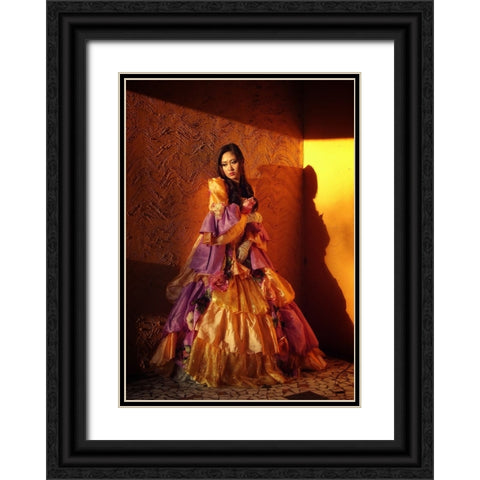 I Keep The Memory Of You Black Ornate Wood Framed Art Print with Double Matting by Lagaa, Kahar