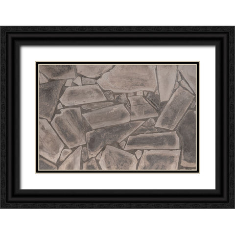 Texture 75 Black Ornate Wood Framed Art Print with Double Matting by 1x Studio III