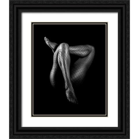 Triangle of life Black Ornate Wood Framed Art Print with Double Matting by Girmencea, Robert