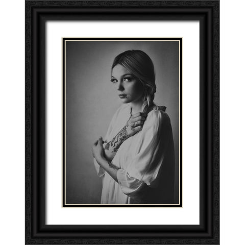 Ordinary Portrait Of An Extraordinary Girl Black Ornate Wood Framed Art Print with Double Matting by Ulfig Arps, Sandra