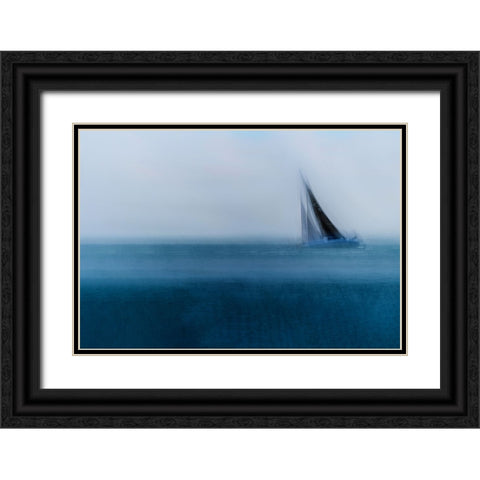 Balance Black Ornate Wood Framed Art Print with Double Matting by Malovrh, Milan