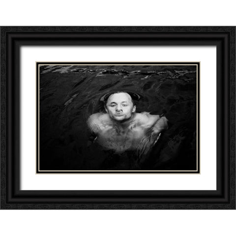 Under Water Black Ornate Wood Framed Art Print with Double Matting by Wicklow, Jorgen
