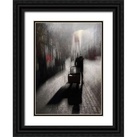 Solitary Black Ornate Wood Framed Art Print with Double Matting by Lammakmak