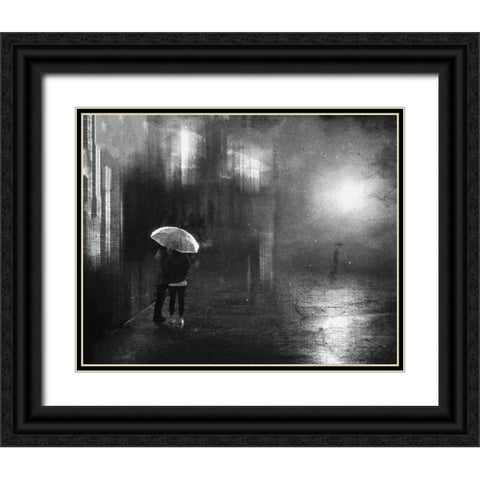 Farewell Black Ornate Wood Framed Art Print with Double Matting by Lammakmak