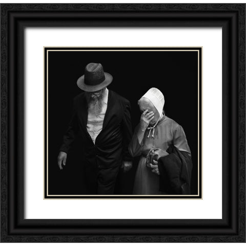 Amish Black Ornate Wood Framed Art Print with Double Matting by Getsadze, Zurab